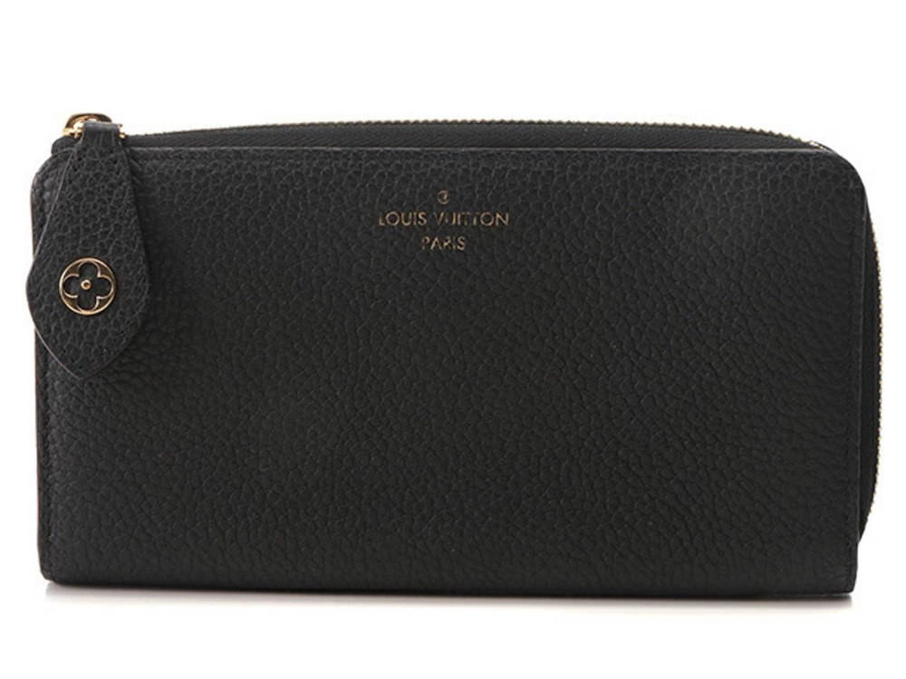 LOUIS VUITTON Portefeuille Comet Taurillon Leather Noir Black T